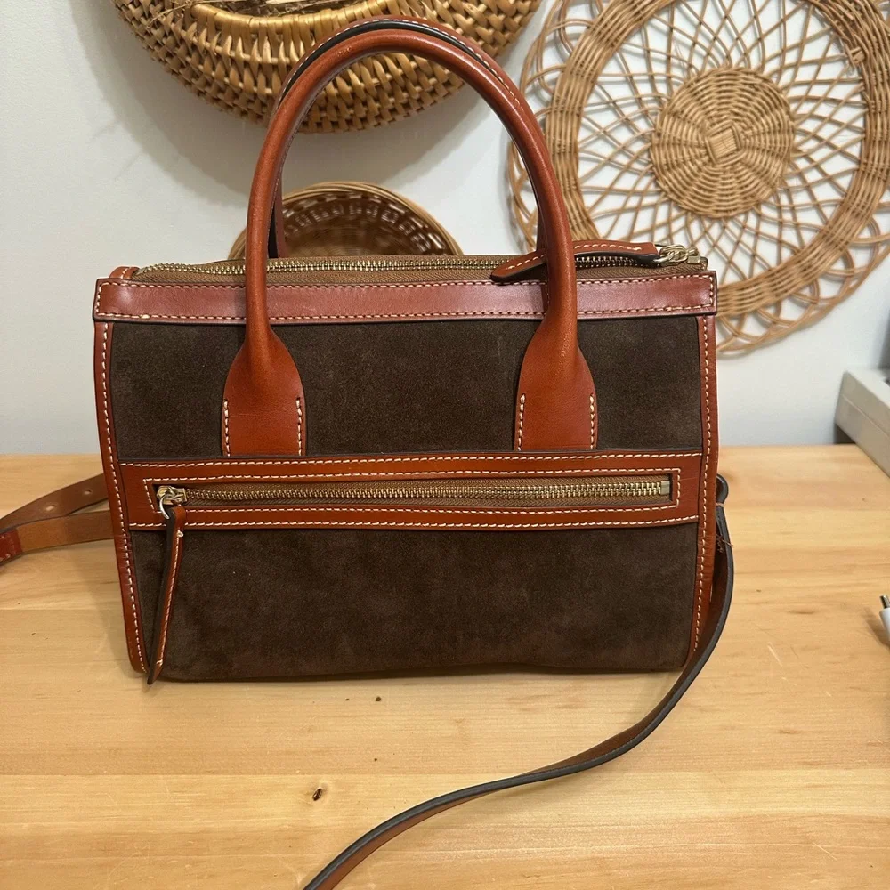 Dooney&Bourke Suede Small Satchel - Picture 3 of 8